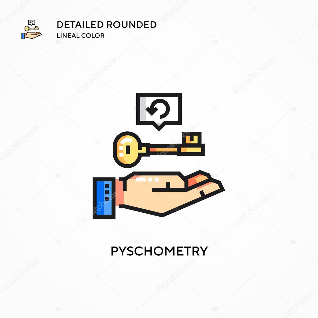 Pyschometry vector icon. Modern vector illustration concepts. Easy to edit and customize.