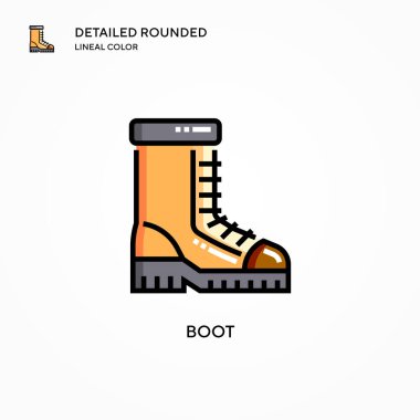 Önyükleme vektör simgesi. Modern vektör illüstrasyon kavramları. Düzenlemesi ve kişiselleştirmesi kolay.