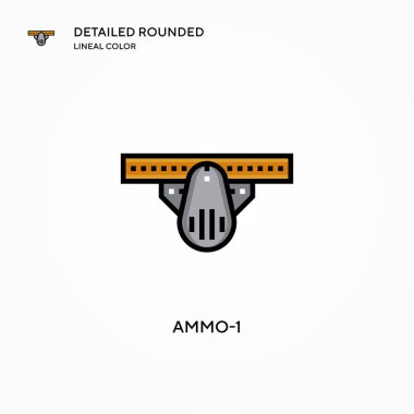 Cephane-1 vektör simgesi. Modern vektör illüstrasyon kavramları. Düzenlemesi ve kişiselleştirmesi kolay.