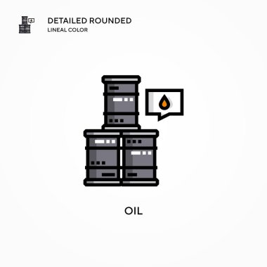 Yağ vektör simgesi. Modern vektör illüstrasyon kavramları. Düzenlemesi ve kişiselleştirmesi kolay.
