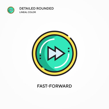 Hızlı vektör simgesi. Modern vektör illüstrasyon kavramları. Düzenlemesi ve kişiselleştirmesi kolay.