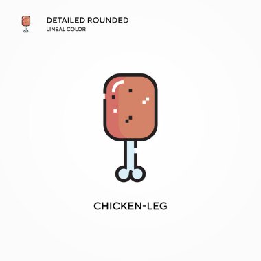 Tavuk budu vektör simgesi. Modern vektör illüstrasyon kavramları. Düzenlemesi ve kişiselleştirmesi kolay.