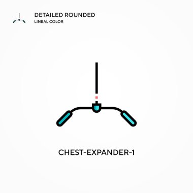 Göğüs açıcı-1 vektör simgesi. Modern vektör illüstrasyon kavramları. Düzenlemesi ve kişiselleştirmesi kolay.