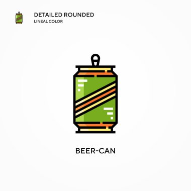 Bira kutusu vektör simgesi. Modern vektör illüstrasyon kavramları. Düzenlemesi ve kişiselleştirmesi kolay.