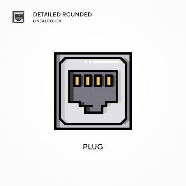 Tak vektör simgesi. Modern vektör illüstrasyon kavramları. Düzenlemesi ve kişiselleştirmesi kolay.