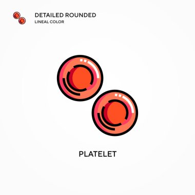 Trombosit vektör ikonu. Modern vektör illüstrasyon kavramları. Düzenlemesi ve kişiselleştirmesi kolay.
