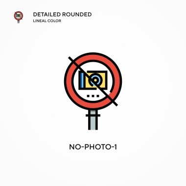 No-photo-1 vektör simgesi. Modern vektör illüstrasyon kavramları. Düzenlemesi ve kişiselleştirmesi kolay.