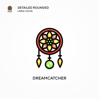 Rüya Avcısı vektör simgesi. Modern vektör illüstrasyon kavramları. Düzenlemesi ve kişiselleştirmesi kolay.