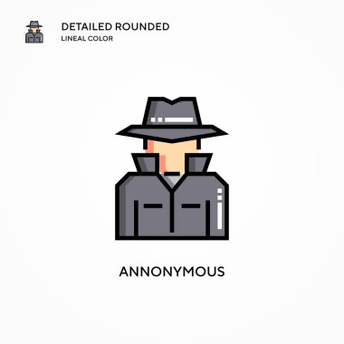 İsimsiz vektör simgesi. Modern vektör illüstrasyon kavramları. Düzenlemesi ve kişiselleştirmesi kolay.