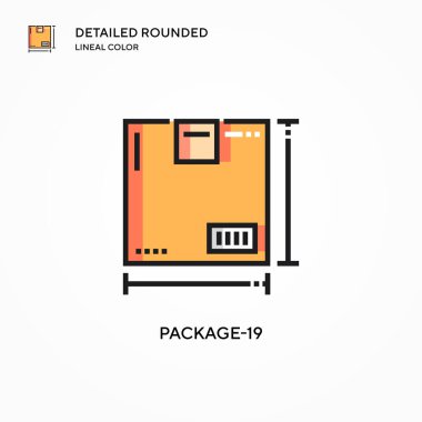 Paket 19 vektör simgesi. Modern vektör illüstrasyon kavramları. Düzenlemesi ve kişiselleştirmesi kolay.