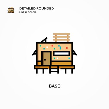 Temel vektör simgesi. Modern vektör illüstrasyon kavramları. Düzenlemesi ve kişiselleştirmesi kolay.