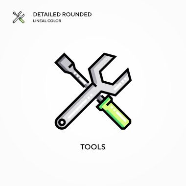 Araç vektör simgesi. Modern vektör illüstrasyon kavramları. Düzenlemesi ve kişiselleştirmesi kolay.