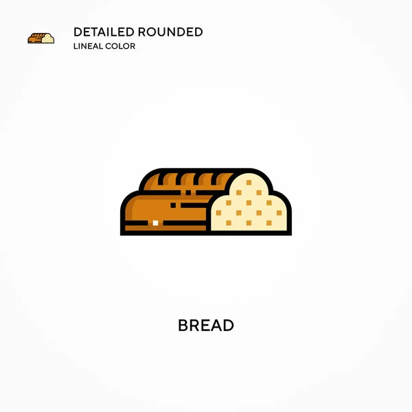 Bread Vector Icon Modern Vector Illustration Concepts Easy Edit Customize — Stock Vector