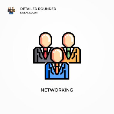 Ağ vektör simgesi. Modern vektör illüstrasyon kavramları. Düzenlemesi ve kişiselleştirmesi kolay.