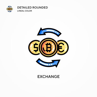 Vektör simgesini değiştir. Modern vektör illüstrasyon kavramları. Düzenlemesi ve kişiselleştirmesi kolay.