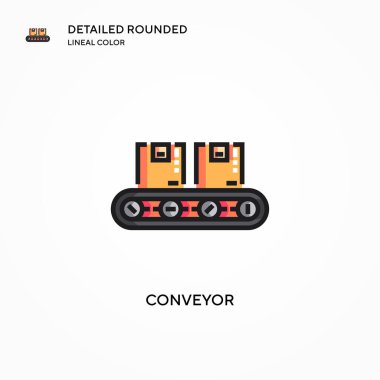 Taşıyıcı vektör simgesi. Modern vektör illüstrasyon kavramları. Düzenlemesi ve kişiselleştirmesi kolay.