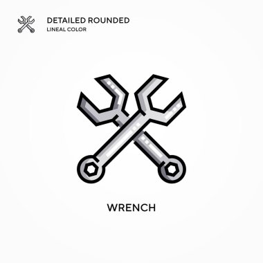 Anahtar vektör simgesi. Modern vektör illüstrasyon kavramları. Düzenlemesi ve kişiselleştirmesi kolay.