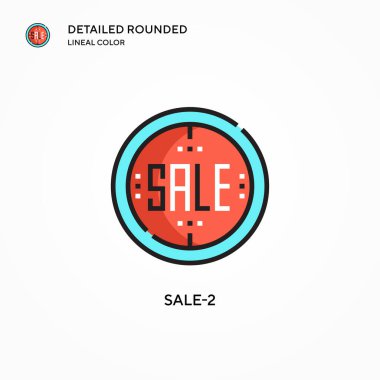 Satış-2 vektör ikonu. Modern vektör illüstrasyon kavramları. Düzenlemesi ve kişiselleştirmesi kolay.