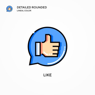 Vektör simgesi gibi. Modern vektör illüstrasyon kavramları. Düzenlemesi ve kişiselleştirmesi kolay.