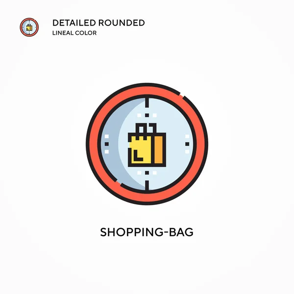 Icono Vector Bolsa Compras Conceptos Modernos Ilustración Vectorial Fácil Editar — Vector de stock