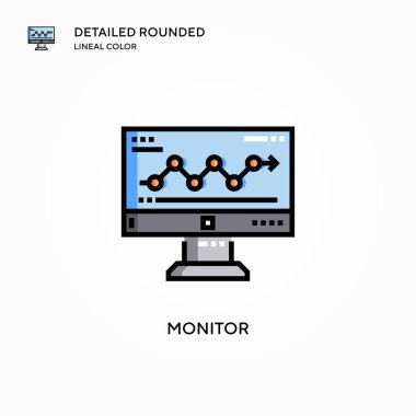 Vektör simgesini izle. Modern vektör illüstrasyon kavramları. Düzenlemesi ve kişiselleştirmesi kolay.