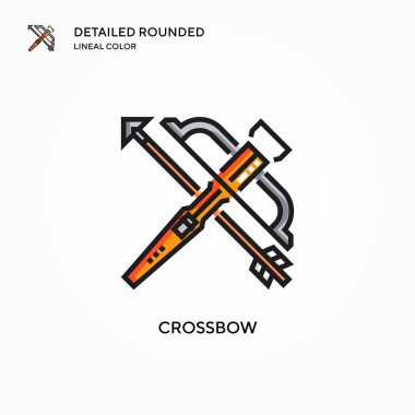 Tatar yayı vektör simgesi. Modern vektör illüstrasyon kavramları. Düzenlemesi ve kişiselleştirmesi kolay.