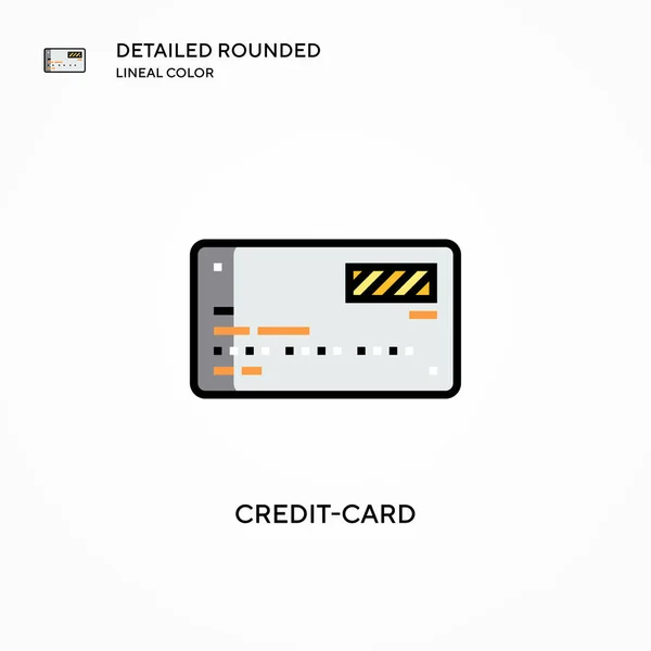 Creditcard Vectoricoon Moderne Vector Illustratie Concepten Eenvoudig Bewerken Aan Passen — Stockvector