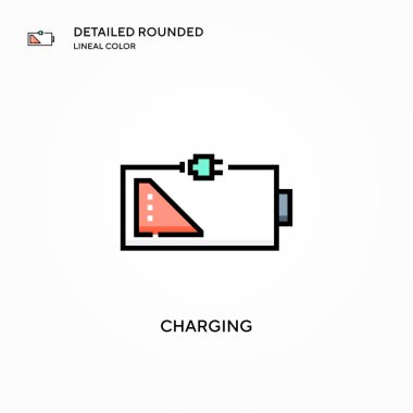 Vektör simgesi yükleniyor. Modern vektör illüstrasyon kavramları. Düzenlemesi ve kişiselleştirmesi kolay.