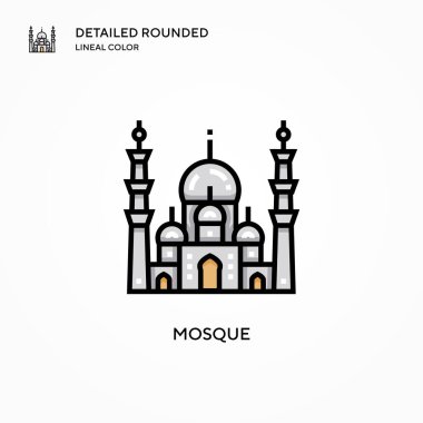 Cami vektör simgesi. Modern vektör illüstrasyon kavramları. Düzenlemesi ve kişiselleştirmesi kolay.