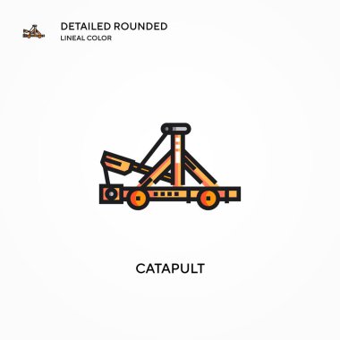 Mancınık vektör simgesi. Modern vektör illüstrasyon kavramları. Düzenlemesi ve kişiselleştirmesi kolay.