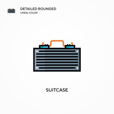 Çanta vektör simgesi. Modern vektör illüstrasyon kavramları. Düzenlemesi ve kişiselleştirmesi kolay.