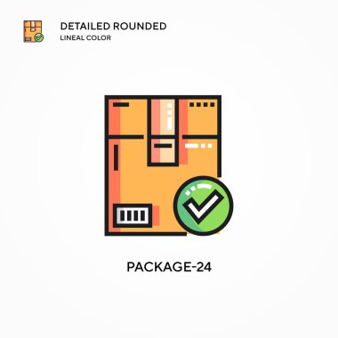Paket 24 vektör simgesi. Modern vektör illüstrasyon kavramları. Düzenlemesi ve kişiselleştirmesi kolay.