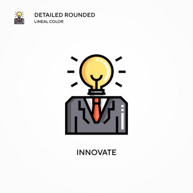 Vektör simgesini yenile. Modern vektör illüstrasyon kavramları. Düzenlemesi ve kişiselleştirmesi kolay.