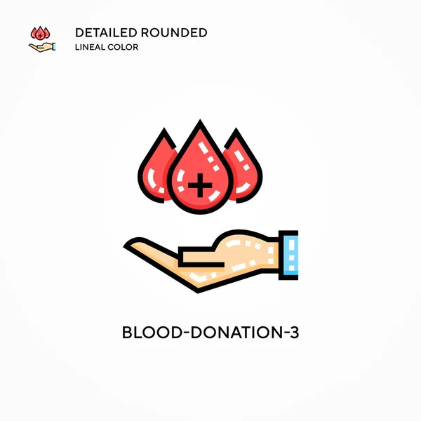 Donación Sangre Icono Vector Conceptos Modernos Ilustración Vectorial Fácil Editar — Vector de stock
