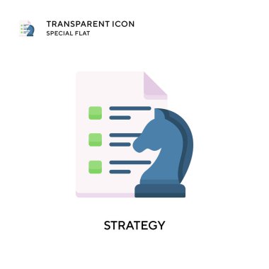 Strateji vektör simgesi. Düz çizim. EPS 10 vektörü.