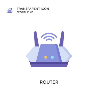 Yönlendirici vektör simgesi. Düz çizim. EPS 10 vektörü.