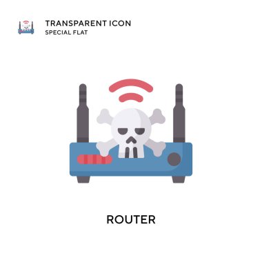 Yönlendirici vektör simgesi. Düz çizim. EPS 10 vektörü.