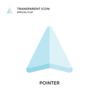 İşaret vektörü simgesi. Düz çizim. EPS 10 vektörü.