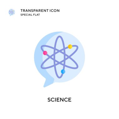 Bilim vektör simgesi. Düz çizim. EPS 10 vektörü.