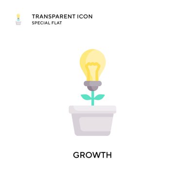 Büyüme vektör simgesi. Düz çizim. EPS 10 vektörü.