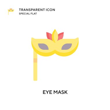 Göz maskesi vektör simgesi. Düz çizim. EPS 10 vektörü.