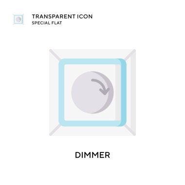 Karartma vektör simgesi. Düz çizim. EPS 10 vektörü.