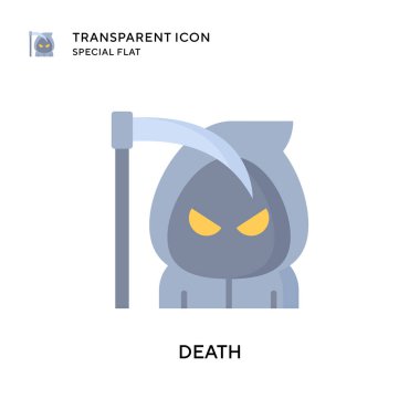 Ölüm vektörü ikonu. Düz çizim. EPS 10 vektörü.