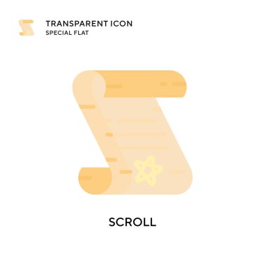 Vektör simgesini kaydır. Düz çizim. EPS 10 vektörü.