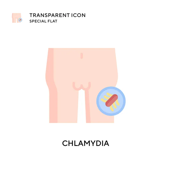 Chlamydia Vektor Ikon Lapos Stílusú Illusztráció Eps Vektor — Stock Vector