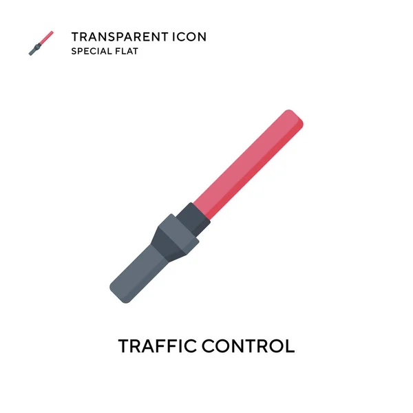 Verkehrskontrollvektorsymbol Flache Illustration Eps Vektor — Stockvektor