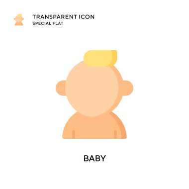 Bebek vektör ikonu. Düz çizim. EPS 10 vektörü.