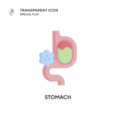 Mide vektör simgesi. Düz çizim. EPS 10 vektörü.