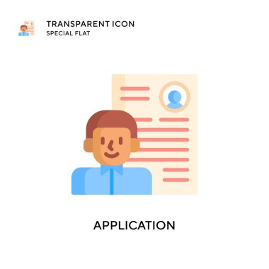 Uygulama vektör simgesi. Düz çizim. EPS 10 vektörü.
