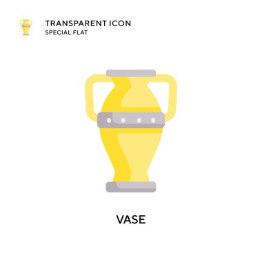 Vazo vektör simgesi. Düz çizim. EPS 10 vektörü.